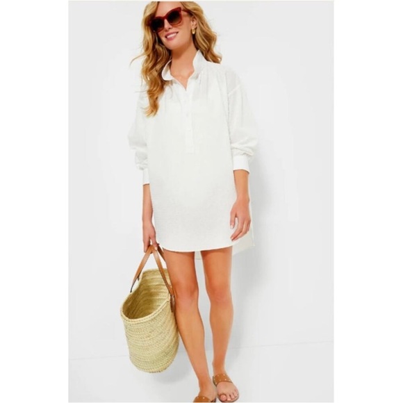 Pomander Place Tops - Pomander Place Lee Swiss Dot Coverup